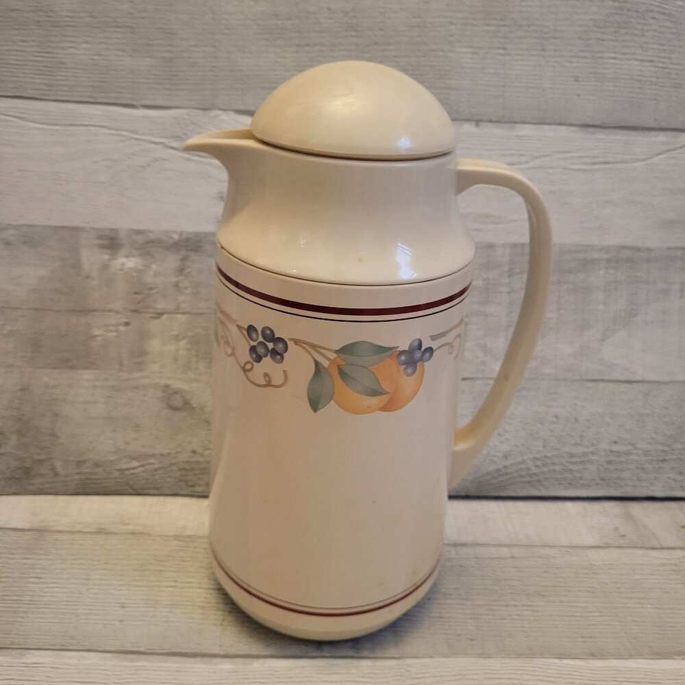 Vintage Corning Ware Abundance Thermal Carafe 1 Qt Insulated Beverage Pitcher